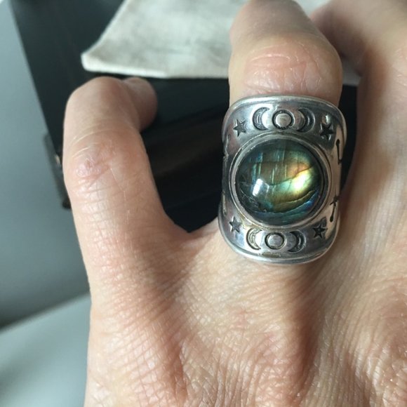 Pamela Love ring sterling silver with inlay - Picture 2 of 10